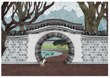 Load image into Gallery viewer, Round Gate with Child - Postcard
