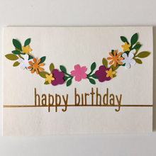 Load image into Gallery viewer, Floral Happy Birthday Card