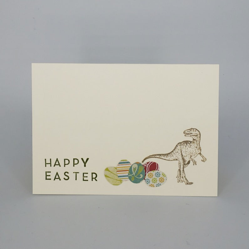 Happy Easter Dinosaur - Card