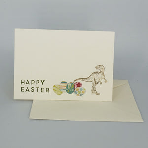 Happy Easter Dinosaur - Card