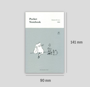 Grid Pocket Notebook - Ice Cream
