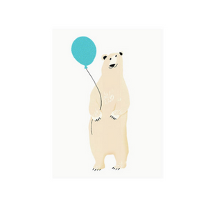 Polar Bear Balloon Card