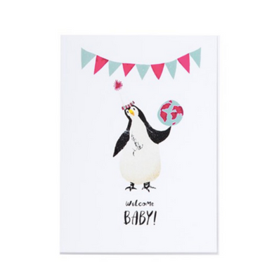 Welcome Baby! Penguin - Card