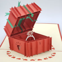 Load image into Gallery viewer, Ring Box - Pop Up Card