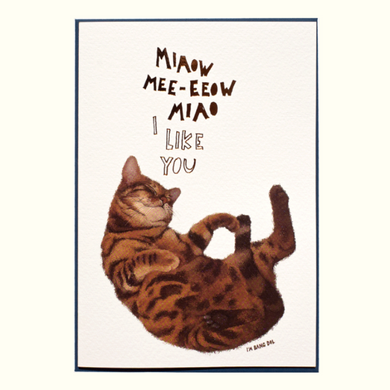 Rolling Cat - Card