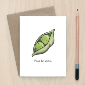 Peas Be Mine - Greeting Card