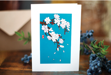 Magnolia Illustrated Floral Card