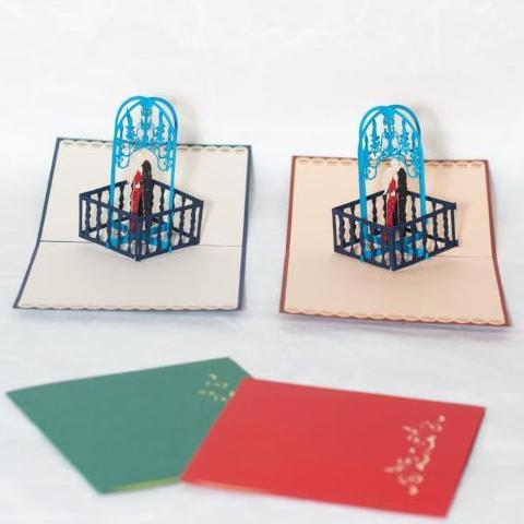 Chandelier Love - Pop Up Card
