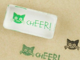 Cheer! Cat Crystal Mini Stamp