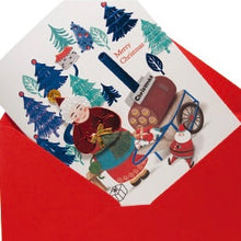 Load image into Gallery viewer, Mrs. Claus in Forest - Christmas Card