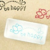 Be Happy Bird - Crystal Mini Stamp