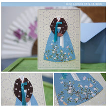 Load image into Gallery viewer, Butterfly Hanbok Card