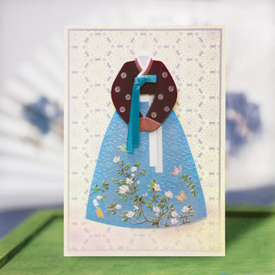 Butterfly Hanbok - Greeting Card
