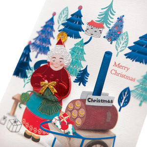 Mrs. Claus in Forest - Christmas Card