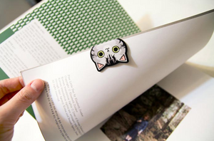Cat Face Magnetic Bookmarks