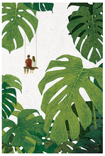 Load image into Gallery viewer, Monstera Swing Postcard