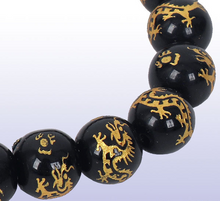 Load image into Gallery viewer, Onyx Dragon Bracelet