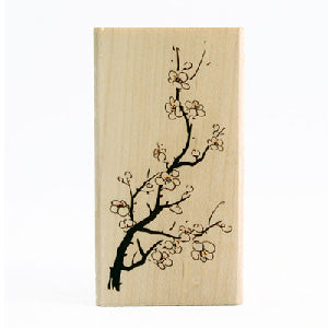 Plum Pattern Wood Stamp