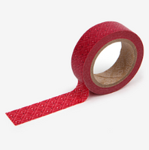Load image into Gallery viewer, Scarlet Red Pattern Washi Tape - 62