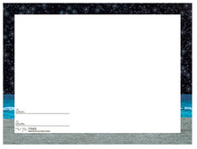 Load image into Gallery viewer, Starry Beach in Blue - Postcard