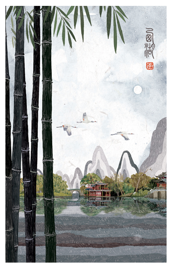 Tall Bamboo Postcard